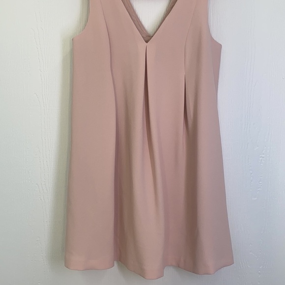 BCBG Generation -  Pink Blush Sleeveless Shift VNeck Dress Size Small - Picture 5 of 15